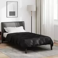 Vasaros antklodė Juoda 155 x 220 cm Satin ir mikropluoštas