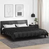 Vasaros antklodė Juoda 200 x 200 cm Satin ir mikropluoštas