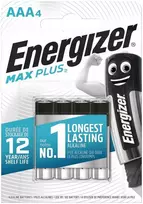 Energizer Max Plus AAA šarminės baterijos 1,5 V, 4 vnt.