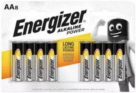 Energizer Alkaline Power AA šarminės baterijos, 8 vnt.