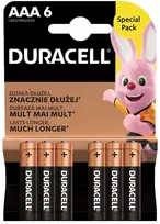 Duracell AAA šarminės baterijos 1.5V, 6 vnt. ilgalaikės