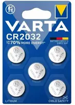 Varta CR2032 3V ličio monetinės baterijos, rinkinys 5 vnt.