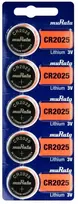Baterija - Murata CR2025 Ličio 3V 20mm Skersmuo 2.5mm Storis 5 Pak.