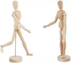 Relaxdays Manekenas, 32x8x7 cm, rudas