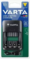 Varta USB Quattro AA/AAA baterijų įkroviklis su auto išjungimu