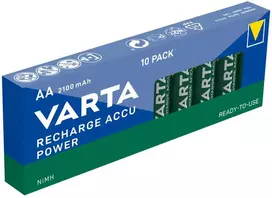 Varta AA 2100mAh įkraunamos NiMH baterijos, 10 vnt R2U
