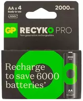 GP ReCyko Pro AA 2000mAh įkraunamos baterijos, rinkinys 4 vnt.