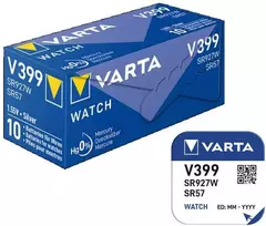 Varta 399 SR927W sidabro oksido laikrodžio baterijos 10 vnt.