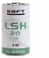 Saft LSH20 D tipo 3,6V Li-SOCl2 ličio baterija, aukštos srovės