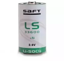 Saft LS33600 D ličio baterija 3,6V 17Ah pramoniniams įrenginiams