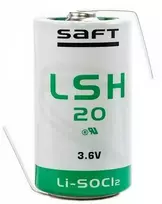 Saft LSH20 3,6V 13000mAh pramoninė ličio baterija su Z kojelėmis