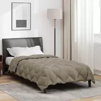 Žiemos antklodė Šviesiai pilka 140 x 200 cm Mikropluoštas