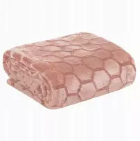 Pledas–lovatiesė ZOE2 150x200 cm Eurofirany, pudros rožinė, 3D reljefas