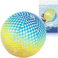 Bestway pripučiamas paplūdimio kamuolys SPALVINGI KVADRATAI - didelis 107 cm 31152