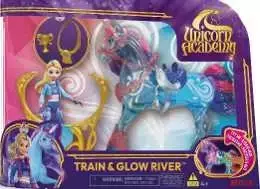 Spin Master Unicorn Academy Vienaragio akademija – traukinukas ir švytinti upė (6075347)
