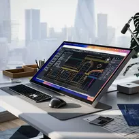 ALOGIC Aspekt 32" Fold Stand - Kosminė pilka