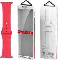 Yesido yesido WB44 silikoninis dirželis, skirtas iWatch L 38/40/41 (97+132) #54 ROSE Raudonas/Raudonas
