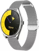 Išmanusis laikrodis TITMO O-170 (AMOLED, bluetooth call, stainless steal sidabrinis mesh strap) sidabrinis
