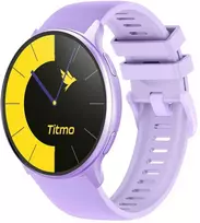 Išmanusis laikrodis TITMO O-200 (GPS, AMOLED, bluetooth call, silicone strap) lavender
