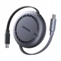 Ugreen USB-C į USB-C 100W greito įkrovimo kabelis su ištraukiamu mechanizmu, 1 m (65905)
