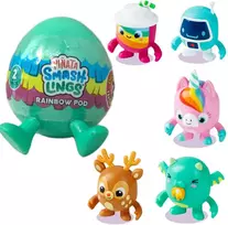 Almarina RAINBOW „SmashLings Pinata“ dvi atsitiktinės „Smashlings“ figūrėlės vaivorykštės formos kiaušinyje