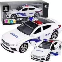 Lean Toys Policijos automobilis baltas