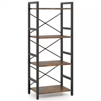 KNYGA Promotions Knygų lentyna, 41,5x27,5x100 cm, Ruda, Metalinis rėmas