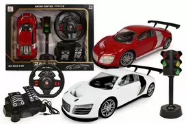 Artyk Automobilis su vairu ir šviesoforais