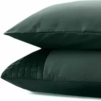 Patalynės komplektas Sleeptime Velvetiniai pagalvių užvalkalai žali 2 vnt. 60x70 cm – 100% velvet poliesteris, aksominė juosta