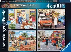 Ravensburger Dėlionė 4x500 vnt. - Darbo diena