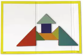 Dėlionė TimeTEX Magnetinis tangramas, 11 x 11 cm, 7 detalės (TT93285)