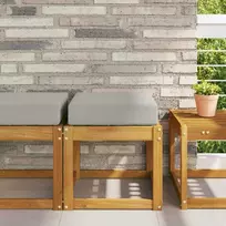 Lauko Sėdimosios Pagalvė Pilka 40 x 40 x 8 cm 100% poliesteris