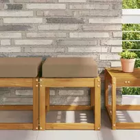 Lauko Sėdimosios Pagalvė Taupe 40 x 40 x 8 cm 100% poliesteris