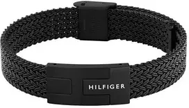 Tommy Hilfiger Juodo plieno vyriška apyrankė „Nautical Mesh“ 2790707