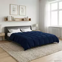 Pilna metų antklodė 220 x 260 cm 4 metų laikai Tamsiai mėlyna