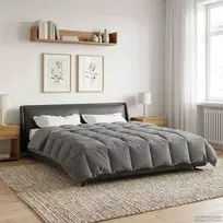 Pilna metų antklodė 220 x 260 cm 4 metų laikai Šviesiai pilka