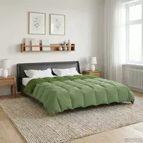 Žiemos antklodė Tikštas Žalia 220 x 240 cm Mikropluoštas