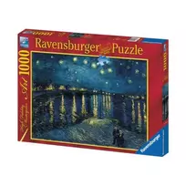 Ravensburger Dėlionė 1000 vnt. - Vincentas van Gogas: Žvaigždėta naktis virš Ronos