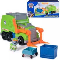 Psi Patrol Rocky Važiuoklė Śmieciarka Recyklingowa + Figūrėlė