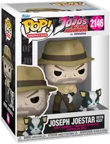 FUNKO POP! Vinilinė figūrėlė: JoJo´s Bizarre Adventure - Joseph Joestar with Iggy, 9 cm