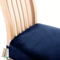 Kėdės sėdynės užvalkalas 40×40+5 cm indigo spalvos