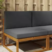Lauko sofa pagalvėlė 2 pcs Antracitas Poliesteris
