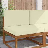 Lauko sofa pagalvėlė 2 pcs Kreminė Poliesteris