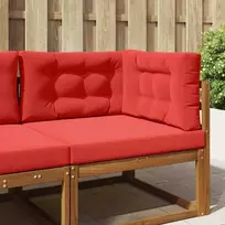 Lauko sofa pagalvėlė 3 pcs Raudona Poliesteris