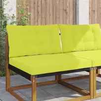 Lauko sofa pagalvėlė 2 pcs Žalia Poliesteris