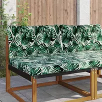 Lauko sofa pagalvėlė 2 pcs Lapų raštas Poliesteris