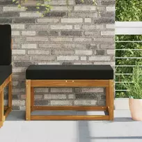 Lauko Sėdimosios Pagalvė Juodas 80 x 40 x 8 cm 100% poliesteris