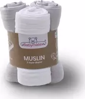 Rankšluostis EgaKids Muslino vystyklai MATEX 70x80 3 vnt, smėlio sp.