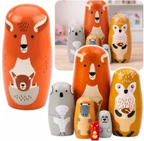 Lean Toys Matrioska dėlionė 6 vnt.