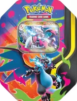 The Pokemon Pokemon TCG - Mega Charizard Tin (4 boosters) - Mega Charizard X ex